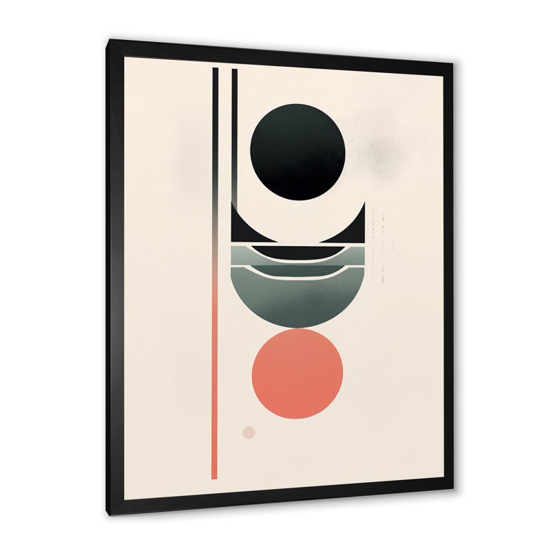 «Pure Lunar Imagination Geometric Minimalisme I», reproduction d'art sur toile transitionnelle, H 40 po x l 30 po x P 1,5 po