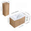 Meuble-lavabo mural 42 po avec lavabo et armoire latérale, portes à fermeture douce 42 po