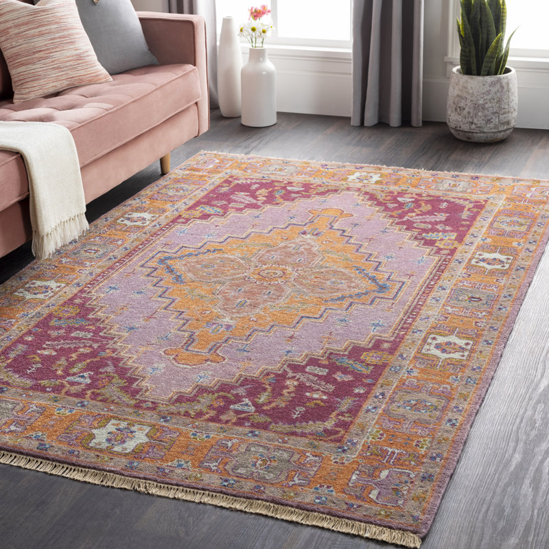Zeus Hand Knotted Wool Area Rug, Runner 3' x 12'