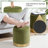 Round Ottoman With Storage and Gold Plating Base-1082026682
