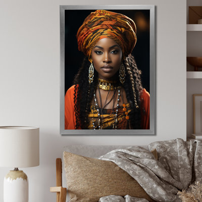 Kupra afro-américain noir sur toile