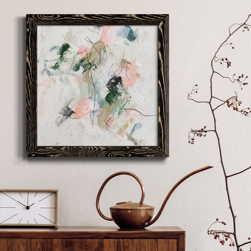 Toile encadrée approchant le printemps I-Premium - prête à être accrochée, H 31,5 po x l 31,5 po x P 1,5 po, Cadre noir