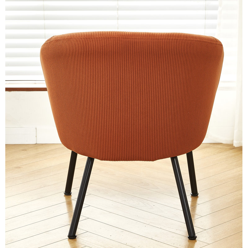 30.12'' Height corduroy armchair, Red Corduroy