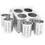 Stainless Steel Square Utensil Holders/Pots/Jars
