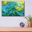 Art mural en verre Wrought Studio ™ «Dolphin Waves I» par Carol Cavalaris-434818972
