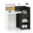 Front Reception Counter Desk Checkout Office Desk With Open Shelf & Lockable Drawer-1171221984