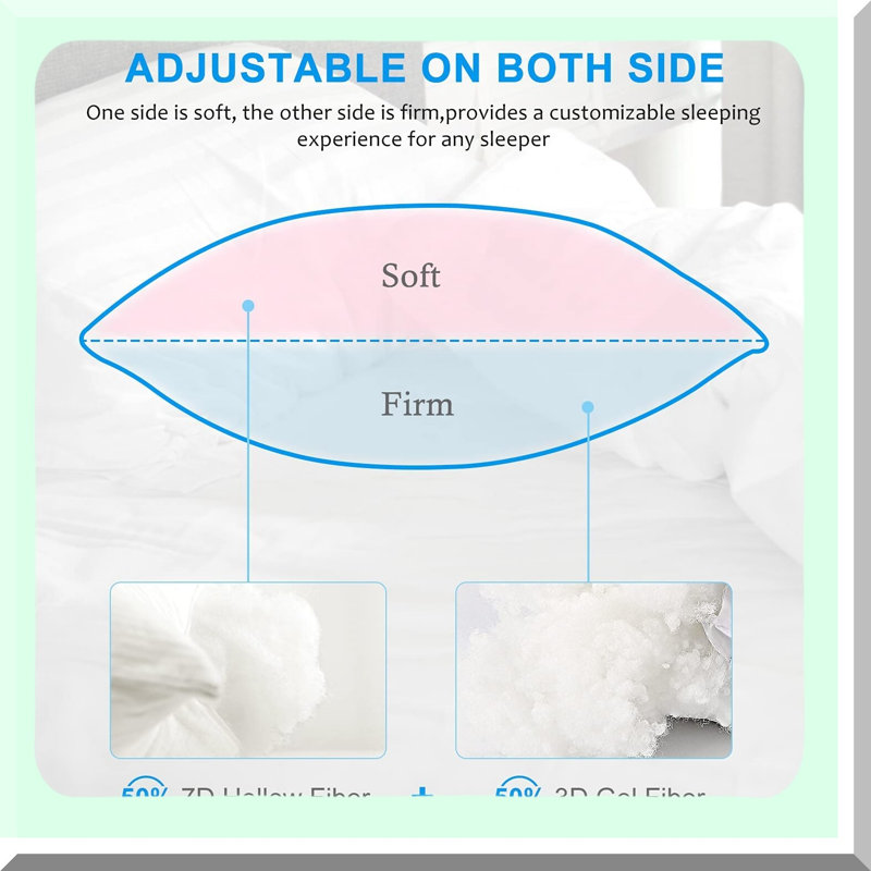SleepLux PlushDream Queen Pillows - 2 Pack for Side and Back Sleepers. Hotel Collection Bed Pillows for Sleeping, Super Soft Down Alternative Microfiber Filled