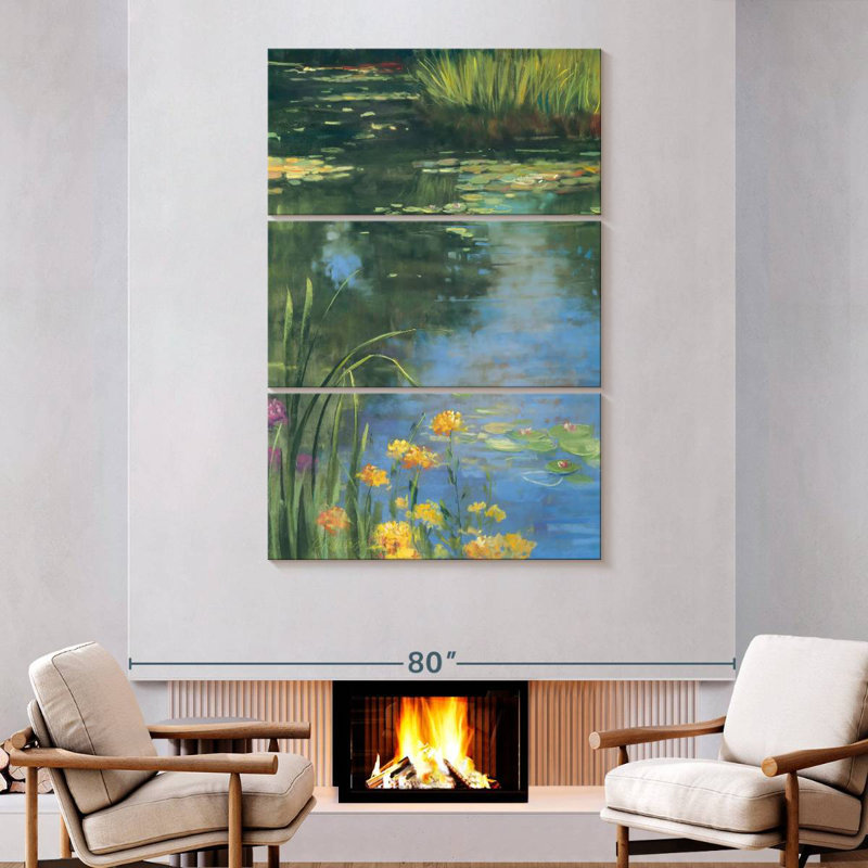 Alvord Garden Pond II, 74" H x 48" W