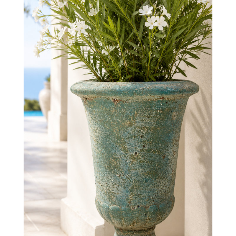 Grande urne 17 po - Aqua Verde