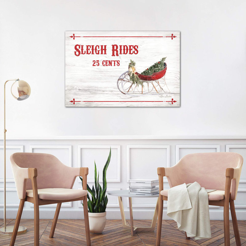 Sleigh Rides 25 Cents by Lori Deiter - Wrapped Canvas Print, 101.6 cm H x 66.04 cm W x 1.91 cm D