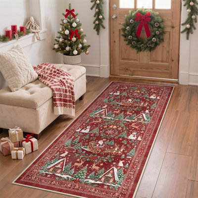 Tapis de Noël Holiday Print 