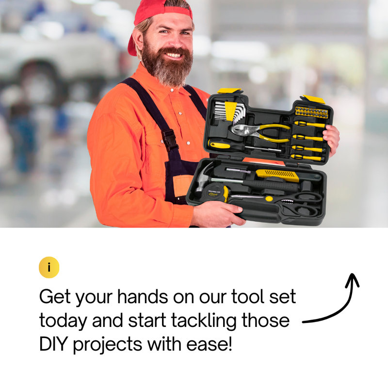 Ensemble d'outils 39 pièces - Trousses d'outils tout usage pour la maison