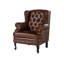 CHESTERFIELD Leather Accent Chair