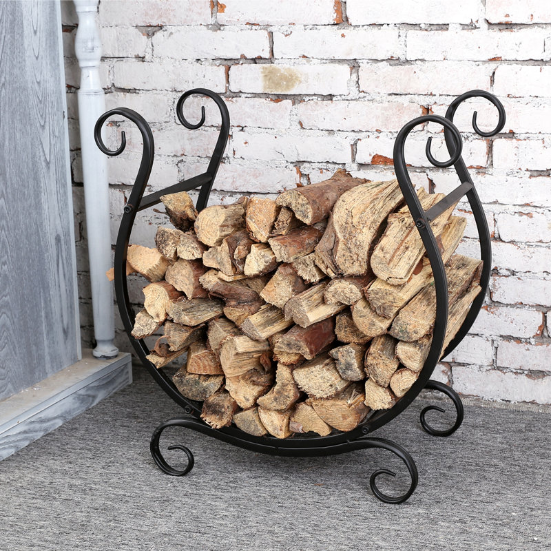 60.3cm W Metal Log Rack
