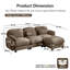 Canapé d'angle modulaire Cloud Feel avec pouf amovible