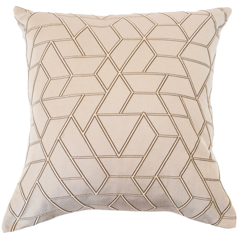 Chanley Geometric Gray Sqaure Cushion