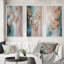 «Abstract Hydrangea Flower In Blossoming Retro», 3 pièces sur toile-1643309317-1643309375