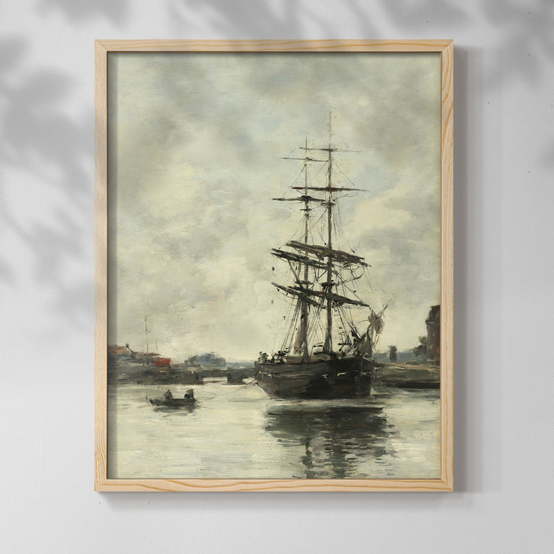 «Vintage Nautical Print XLII» sur papier, Naturel, H 14 po x l 11 po