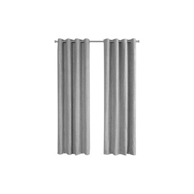 Silver Room Darkening Grommet Curtain Panel Set (2 Panels, 54" W x 95" L)