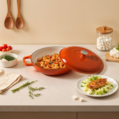 Living And Home 3.2L Cast Iron Stock Pot