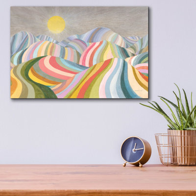 «The Hills Roll On» par Danhui Nai, art mural en verre acrylique