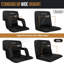 Home-Complete Stadium Chair - Padded Seat with Back Support, Armrests, Recline, Portable Straps