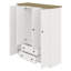 Armoire penderie 4 portes avec 2 tiroirs-1038355526