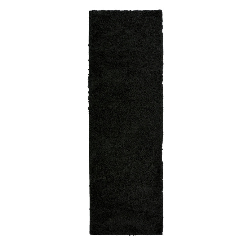 Takarah SHAGGY BLACK , Runner 67 x 200 cm