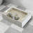 24"x16.8" Rectangular Console Bathroom Sink With Leg