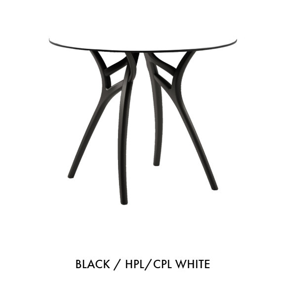 Tilia Ivy - L 77cm Round Table, White