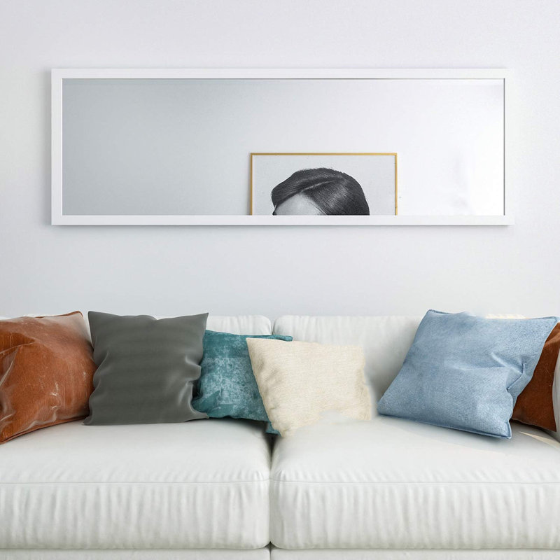 Full Body Mirror Wall Hanging Pendant, White