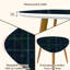 Ensemble de 2 tables basses gigognes Triangle