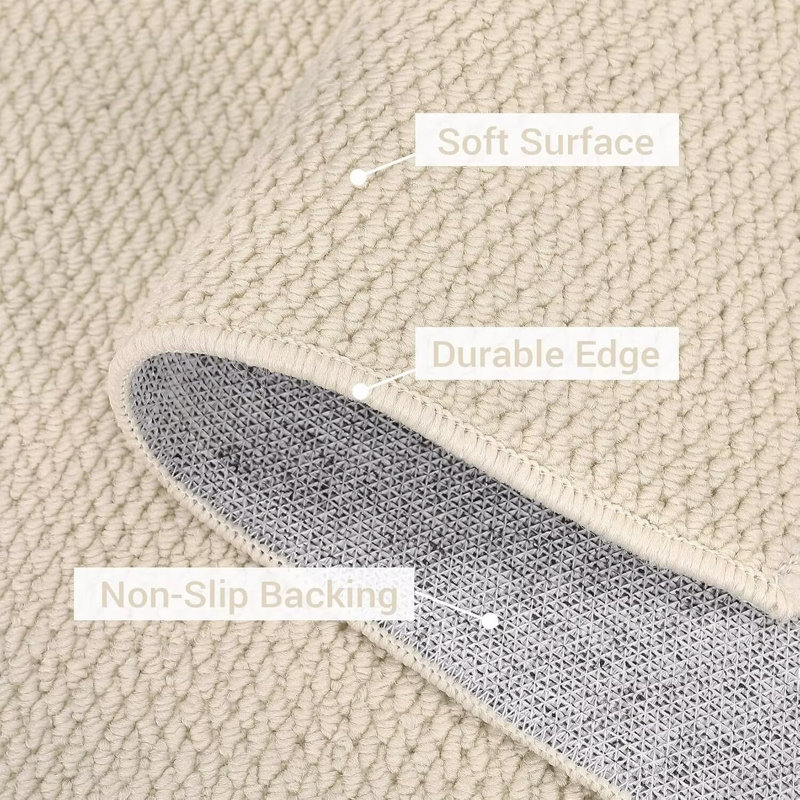 Tapis lavable texturé pour salon, Tapis de couloir 2 pi x 6 pi