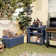 Asheley Wicker Storage Bench with Serving Cart