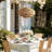 Starry Outdoor Rattan Pendant Light - Large Natural Resin Tiered 1-Light Handwoven Adjustable Outdoor Ceiling Light For Entryway, Covered Patio In Traditional, Coastal & Country Style-719415842-628856135