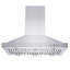 48" GL2I 700 CFM Ducted Island Range Hood in Brushed 430 Stainless Steel