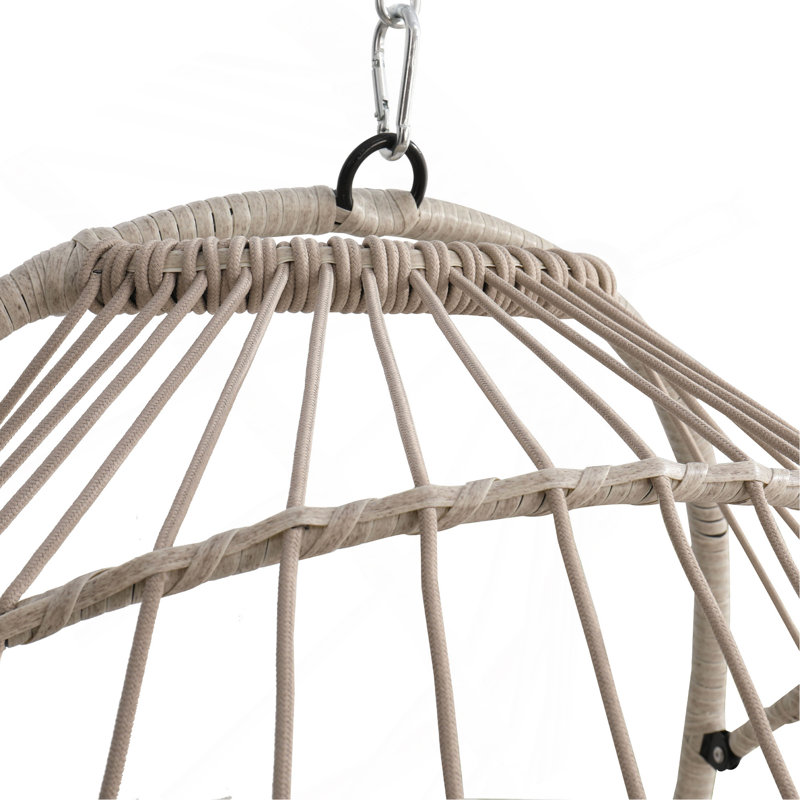 Chaise suspendue en PE pour l'extérieur, Bleu