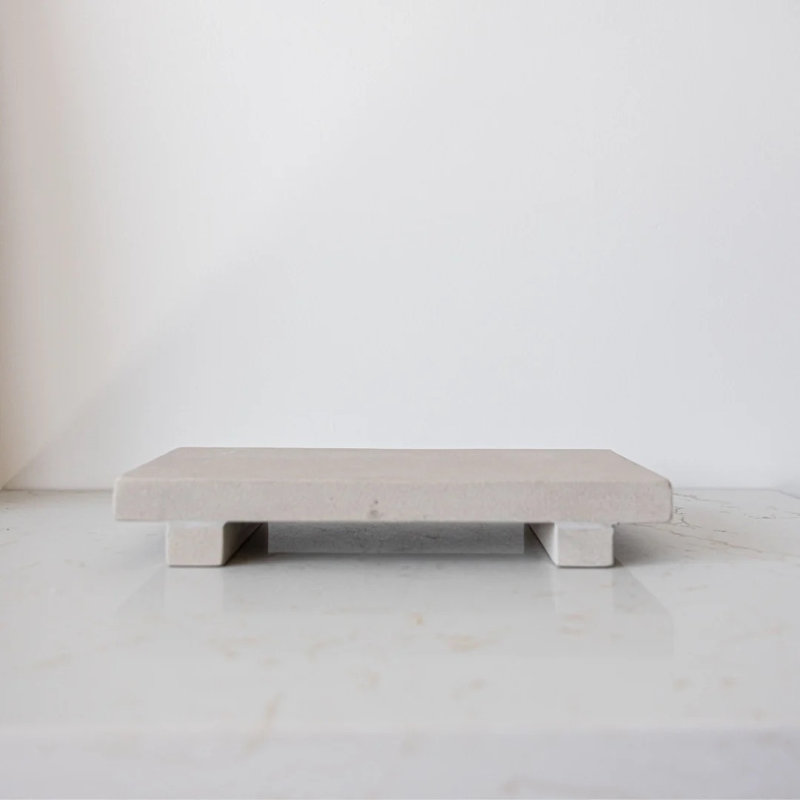 Trivet Riser Solid Natural Sandstone Tray