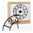 Gabriel 45" Oversized Metal Gallery Wall Clock with Rustic Brown Finish, C4821