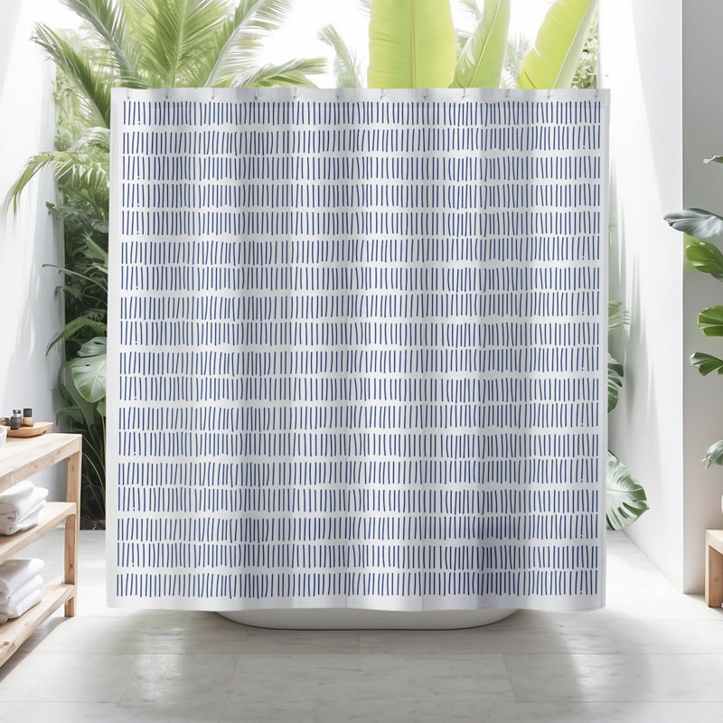 Rideau de douche Coco, Bleu marine