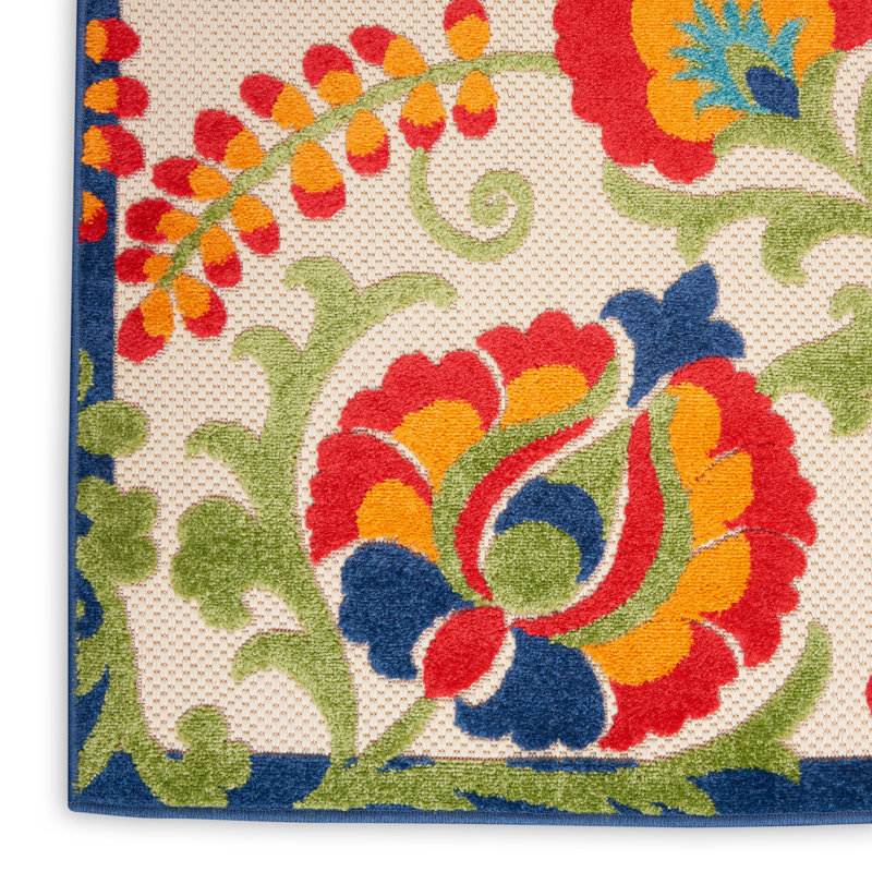 Floral Area Rug, Rectangle 160cm x 226cm