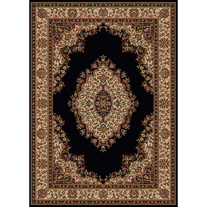 Tapis noir , Rectangle 3 pi 3 po x 4 pi 11 po