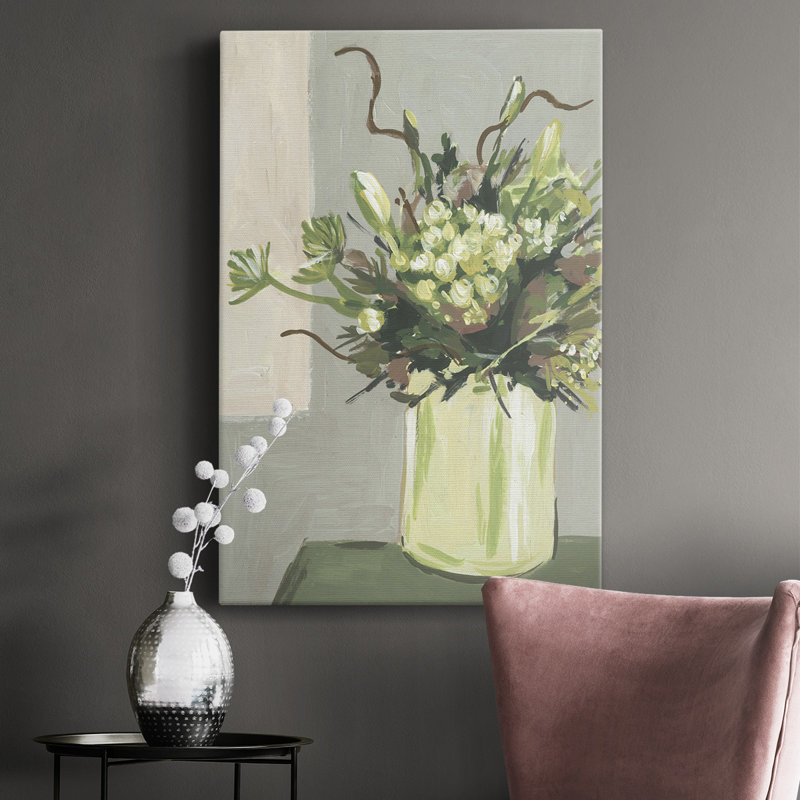" Elegant Floral I ", 32" W x 48" H