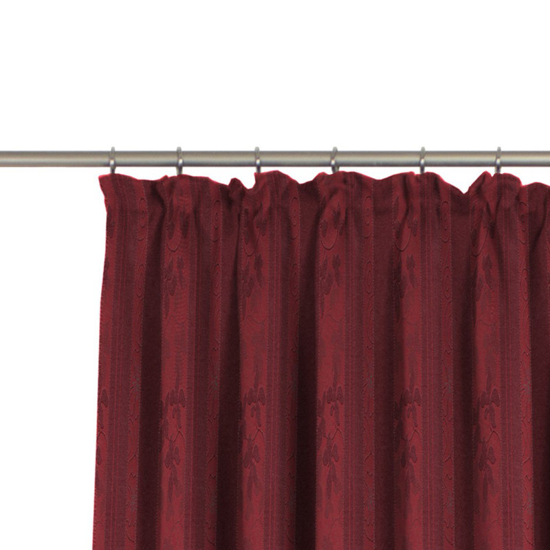 Kettenbach Sheer Curtain Pair, 270cm Width x 230cm Drop, Red