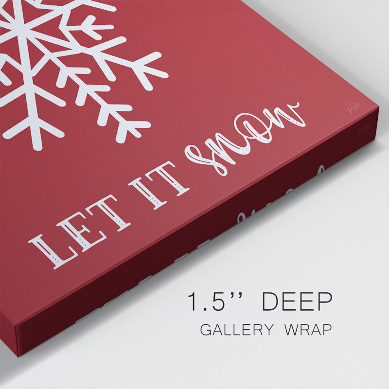 " Let It Snow ", 10" H x 10" W x 1.5" D