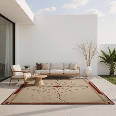 Tapis intérieur et extérieur Linear Echoes