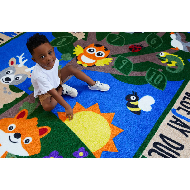 Tapis pour enfants KidCarpet Forest, Rectangle 4pi x 6 pi