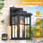 2 Pack Exterior Lighting Fixtures, Black Dusk to Dawn Outdoor Lighting for House, Porch-904047541