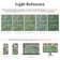 Tapis floral rétro vert