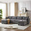 Canapé modulaire en velours côtelé Sectiona-1355213153